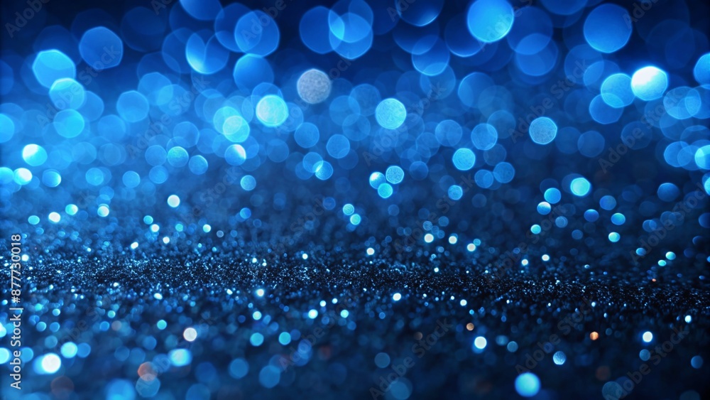 blue glitter with light effects and bokeh effect blue glitter with light effects and bokeh effect