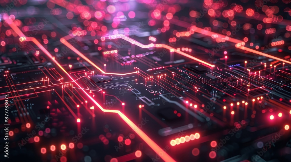 Neon Blueprint Glowing Technological Grids Neon Blueprint Glowing Technological Grids
