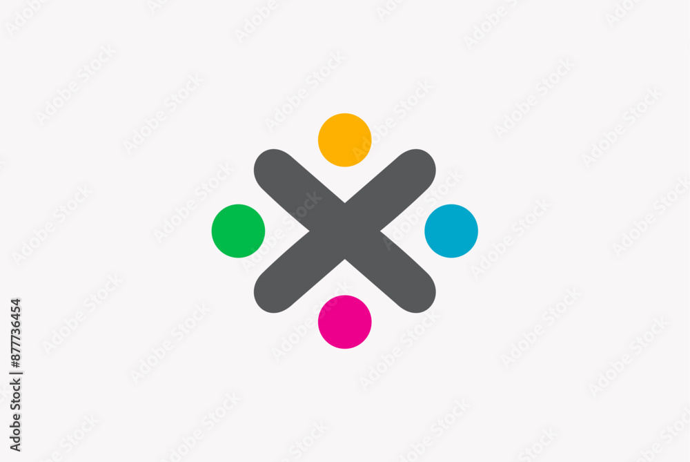 Letter x colorful logo design business name ideas vector image editable Letter x colorful logo design business name ideas vector image editable