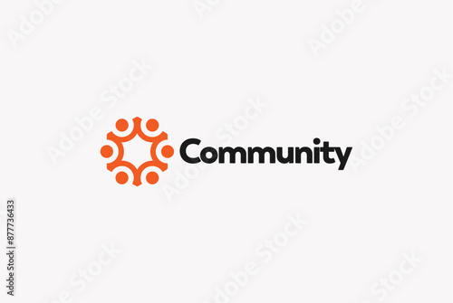 People community logo design business name ideas vector image editable 