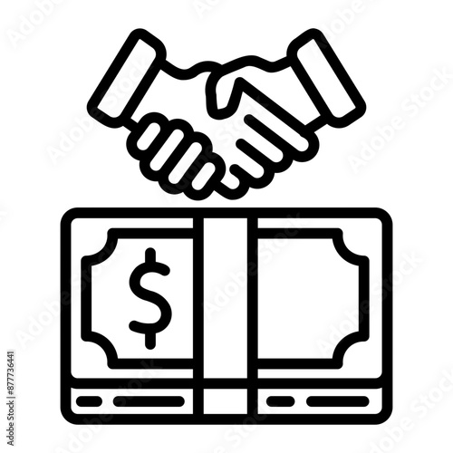 bribe Line Icon