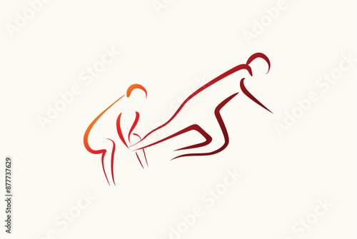 Kabaddi logo design business name ideas vector image editable  photo