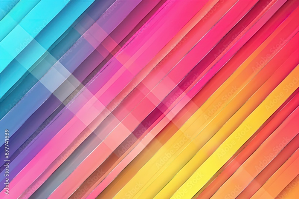 A colorful striped background. The background is a mix of different colors, creating a vibrant and lively atmosphere A colorful striped background. The background is a mix of different colors, creating a vibrant and lively atmosphere