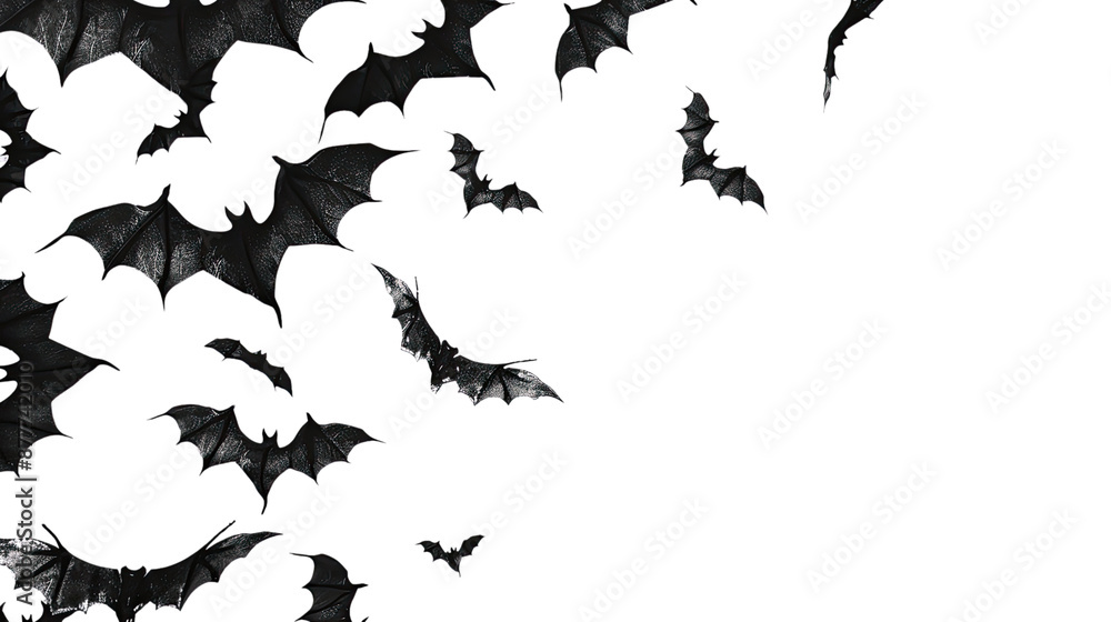 Obraz premium Halloween bat and bats on transparent background
