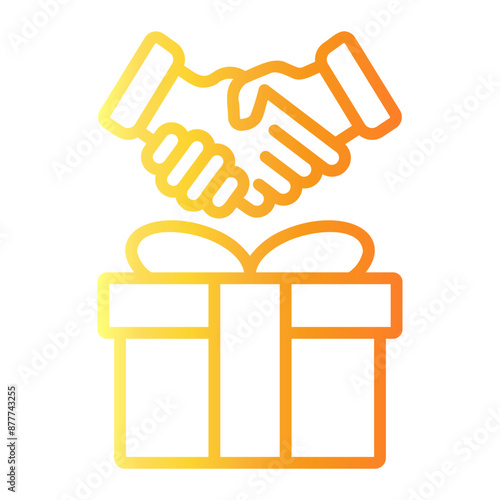 giftbox Line Gradient Icon