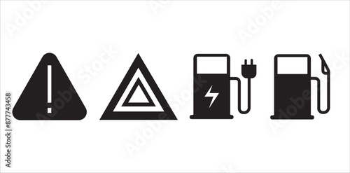 Veichle dashboard lights, car fault lights, veichle dashboard light icon set vector