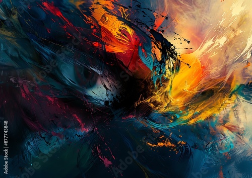 Abstract Art - Swirling Colors