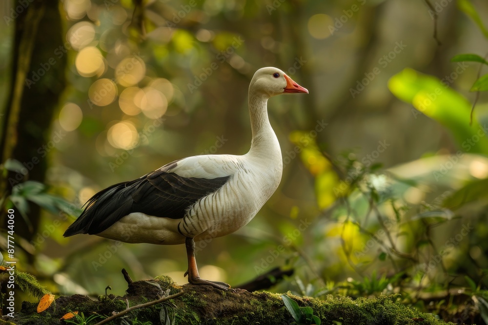 Full body view of Andean Goose in natural habitat, full body shot, full body View Full body view of Andean Goose in natural habitat, full body shot, full body View