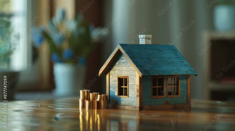 The Model House with Coins The Model House with Coins
