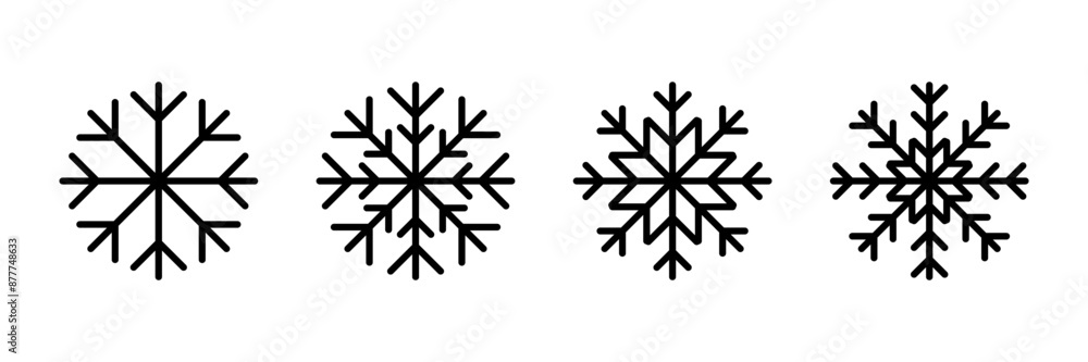 Snowflake icon vector isolated on white background. snow icon vector. Symbol of winter, frozen Snowflake icon vector isolated on white background. snow icon vector. Symbol of winter, frozen