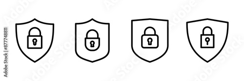 Security icon vector isolated on white background. protection icon. privacy. vpn