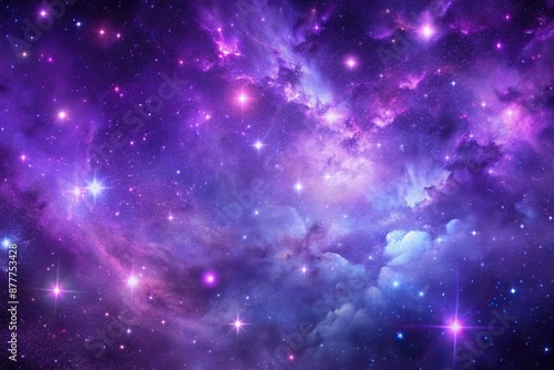 purple nebula starry background wallpaper, nebula, purple