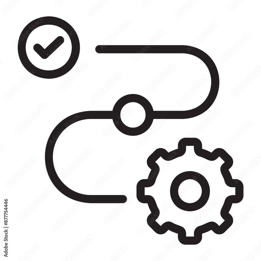 process Line Icon process Line Icon