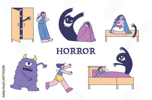 Fears related to furniture in the house. Monster in the closet.