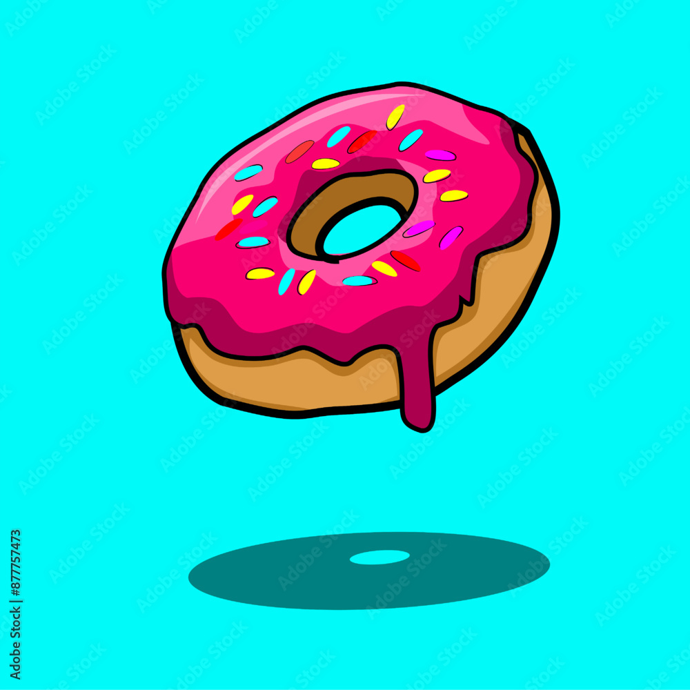 Obraz premium donuts with various toppings 
