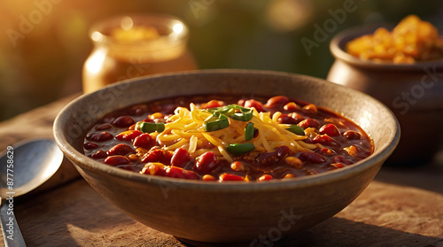 bowl of chili Tex-Mex