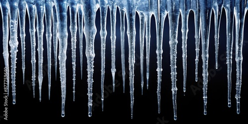 Icicles isolated from the background isolated object , isolated, background, from photo
