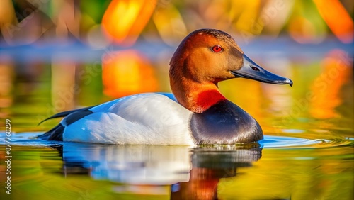 Canvasback (Aythya valisineria) in North America photo