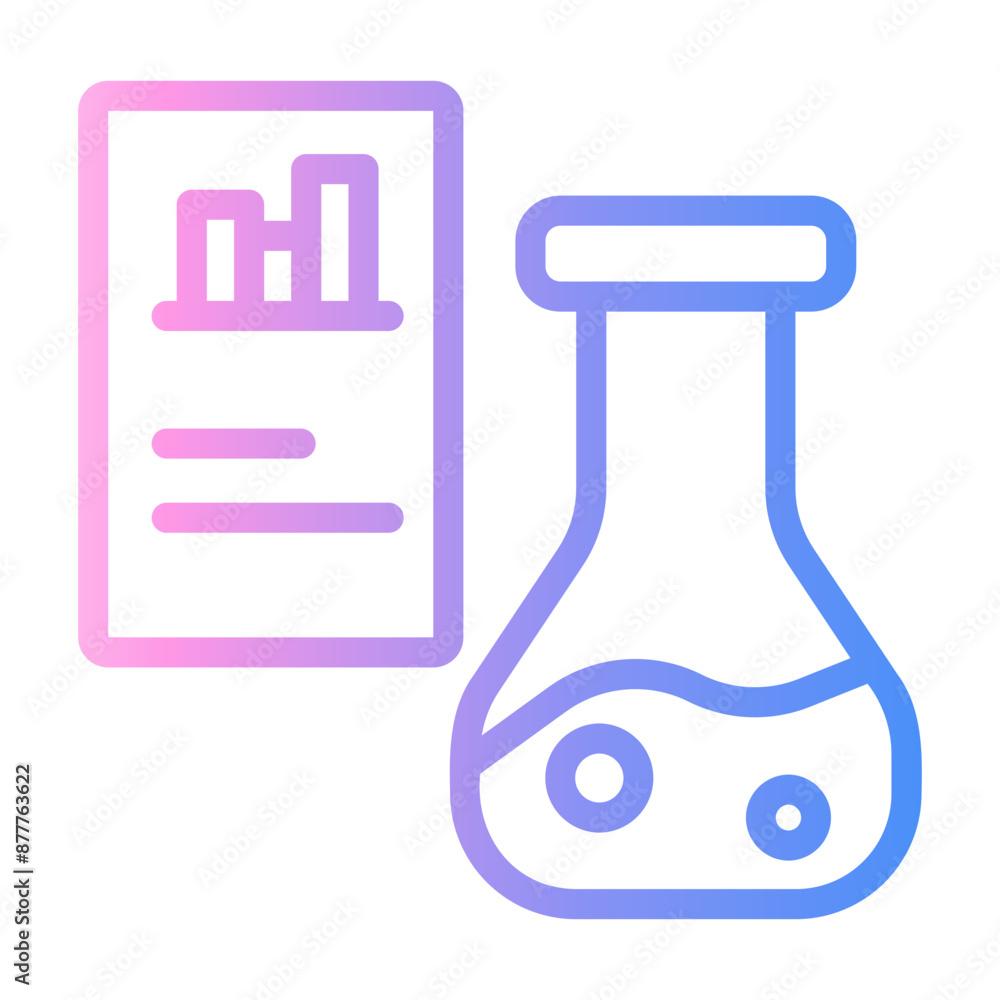 research Line Gradient Icon research Line Gradient Icon