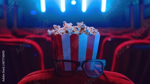 The popcorn and glasses photo