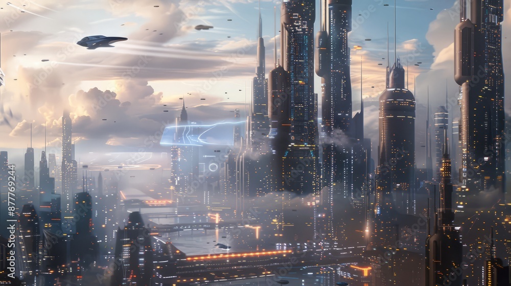 Fototapeta premium futuristic cityscape