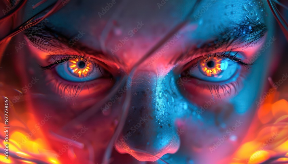 Glowing Eyes, Fluorescent Lighting in Digital Art, Abstract Portrait, Neon Lights, Digital Artwork, Glowing Artistry, Intense Gaze, Eyes Artwork, Digital Art Lit Fluorescent, Bright Colors, Vivid Glowing Eyes, Fluorescent Lighting in Digital Art, Abstract Portrait, Neon Lights, Digital Artwork, Glowing Artistry, Intense Gaze, Eyes Artwork, Digital Art Lit Fluorescent, Bright Colors, Vivid
