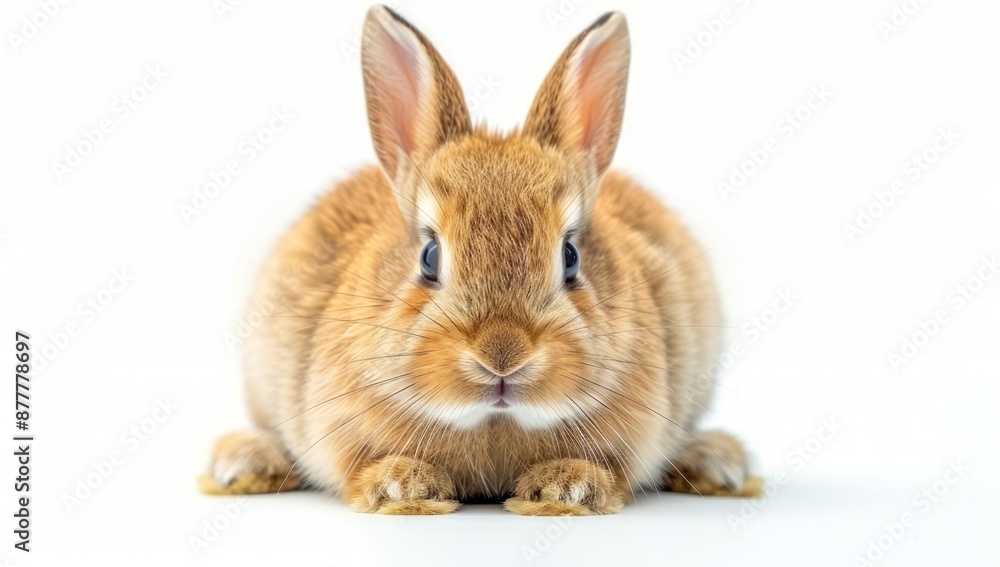 Close-Up Portrait of a Brown Rabbit Close-Up Portrait of a Brown Rabbit