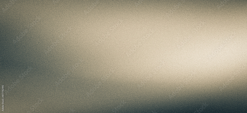 Obraz premium Gray beige gradient background abstract grainy poster design noise texture effect
