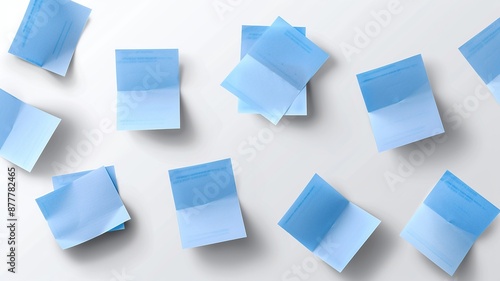 Wallpaper Mural Experience a group of blue sticky post-it notes arranged dynamically on a transparent background, blending functionality with aesthetics. The translucency of the PNG file adds a modern touch to these  Torontodigital.ca