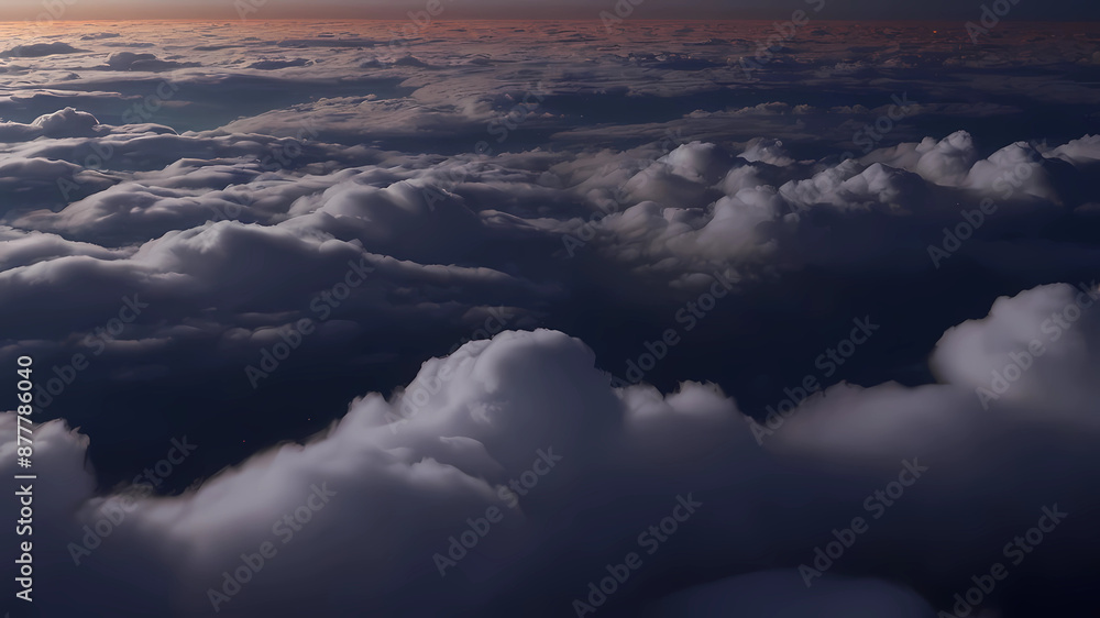 Fototapeta premium above the night clouds