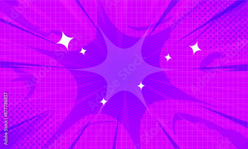 Flat comic style background. Abstract comic background design