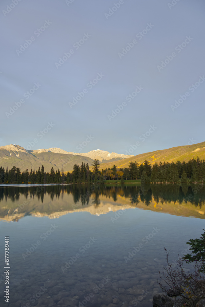 A Colorful Autumn Evening at Lac Beauvert A Colorful Autumn Evening at Lac Beauvert