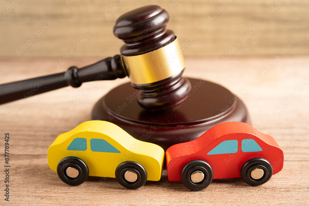 Hammer gavel judge with car vehicle accident, insurance coverage claim lawsuit court case. Hammer gavel judge with car vehicle accident, insurance coverage claim lawsuit court case.