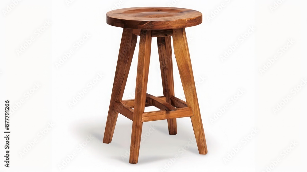 handcrafted wooden stool with Craftsman-style legs, offering a stylish and sturdy seating option for any room handcrafted wooden stool with Craftsman-style legs, offering a stylish and sturdy seating option for any room