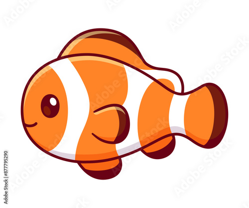 Cute clownfish drawing