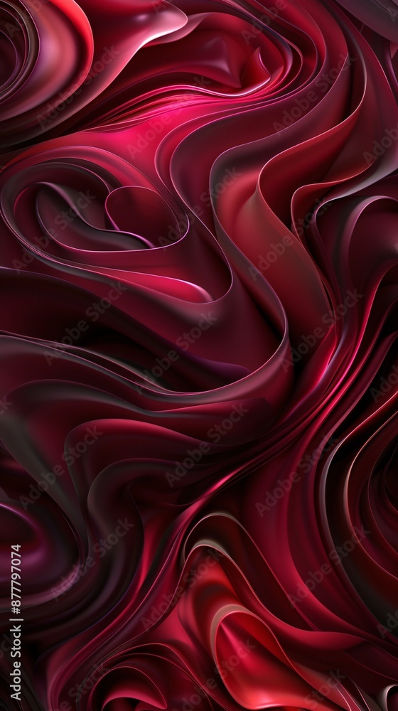Fototapeta premium Abstract Red Swirling Pattern