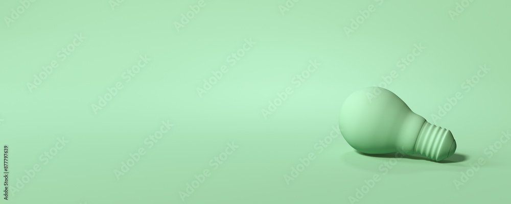 Light bulb on a colored background - 3D render Light bulb on a colored background - 3D render