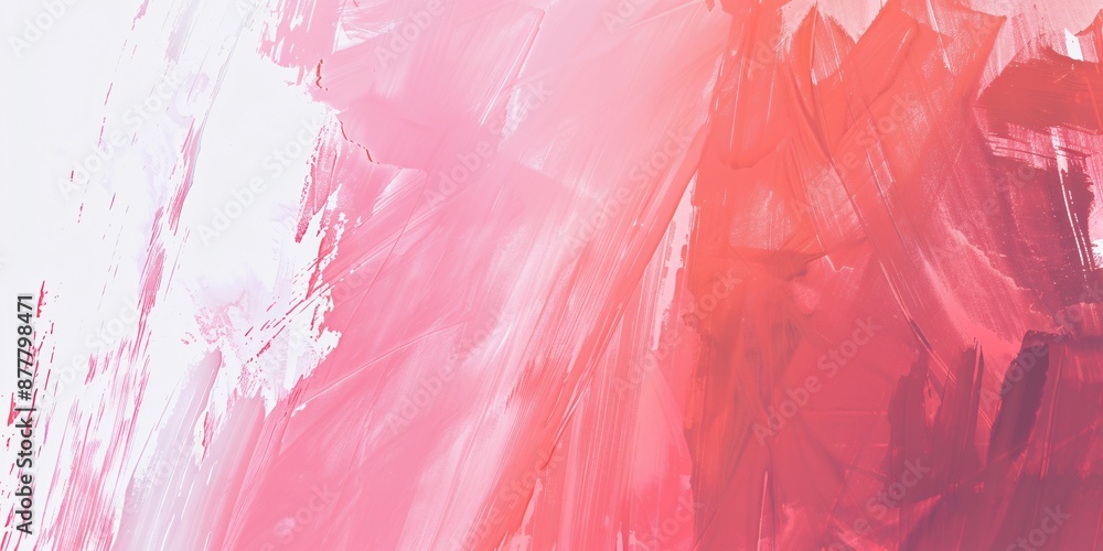 Fototapeta premium Abstract Pink and White Paint Strokes