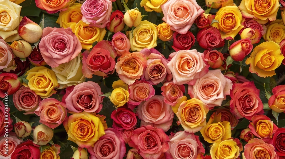 Multicolored roses bouquet as a backdrop Multicolored roses bouquet as a backdrop
