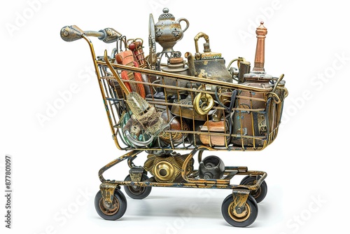 Shopping cart, antiques