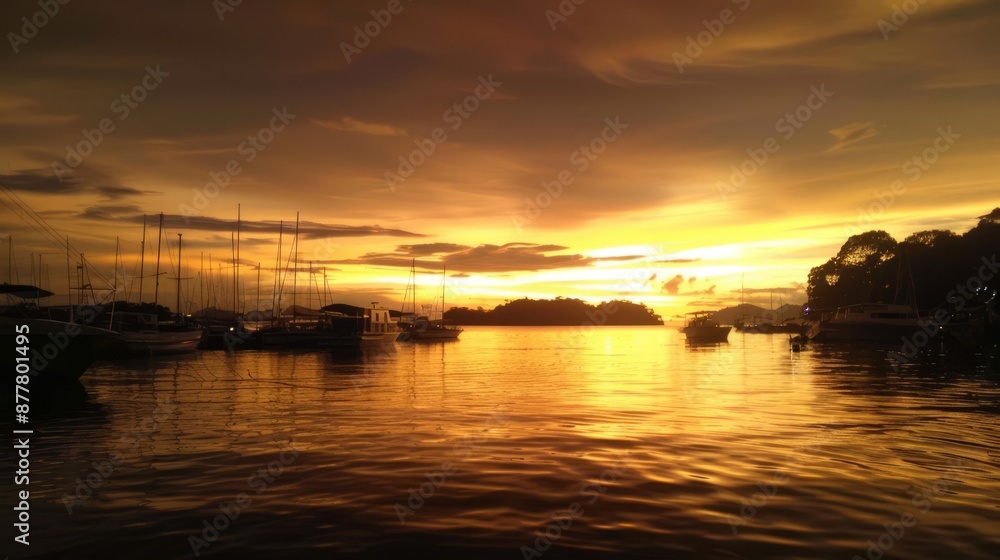 Naklejka premium Golden Hour vibes