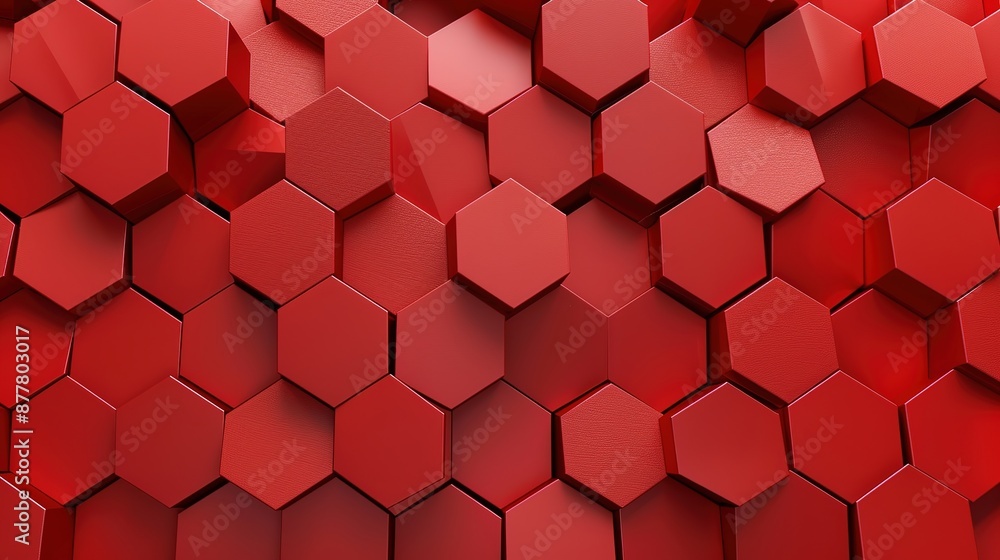 Dynamic Red Background with Hexagon Pattern and Seamless Texture in 3D Rendering Style. Ideal for Modern Designs, Digital Art, and Abstract Concepts. Dynamic Red Background with Hexagon Pattern and Seamless Texture in 3D Rendering Style. Ideal for Modern Designs, Digital Art, and Abstract Concepts.
