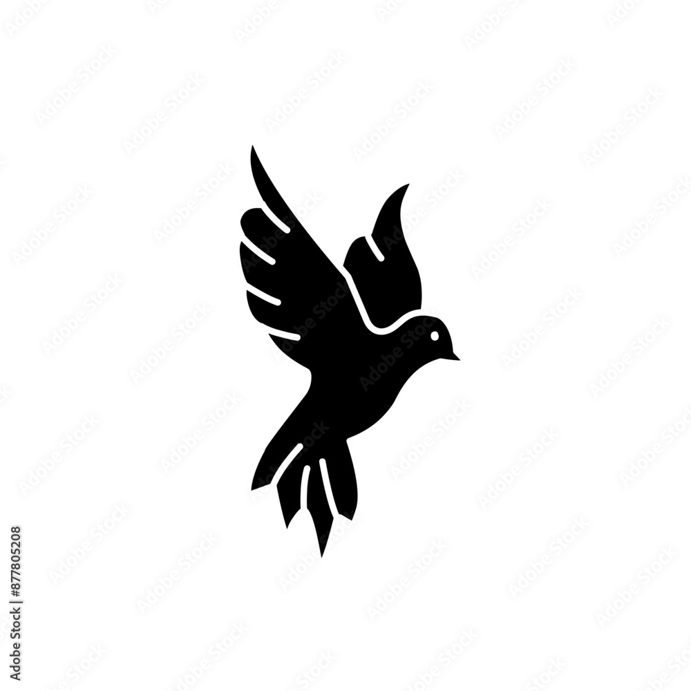 Obraz premium Bird dove silhouette
