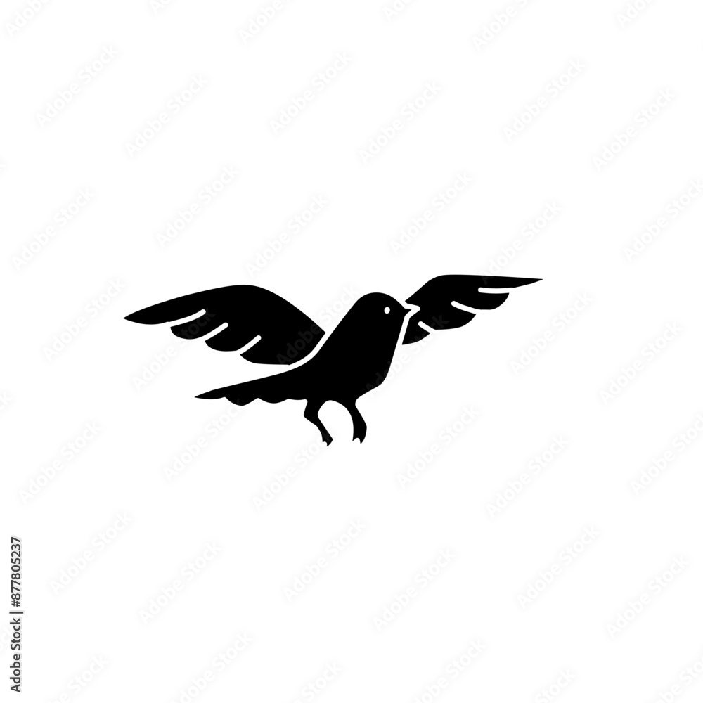 Obraz premium Bird dove silhouette