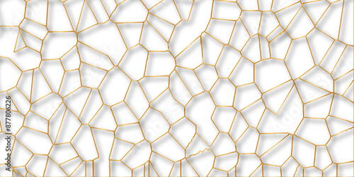 Abstract golden hexagon graphic ornament. arabian Stylish Seamless pattern on white background. Creative design. Design for book, notebook and calendar covers. high quality textile design, vector .