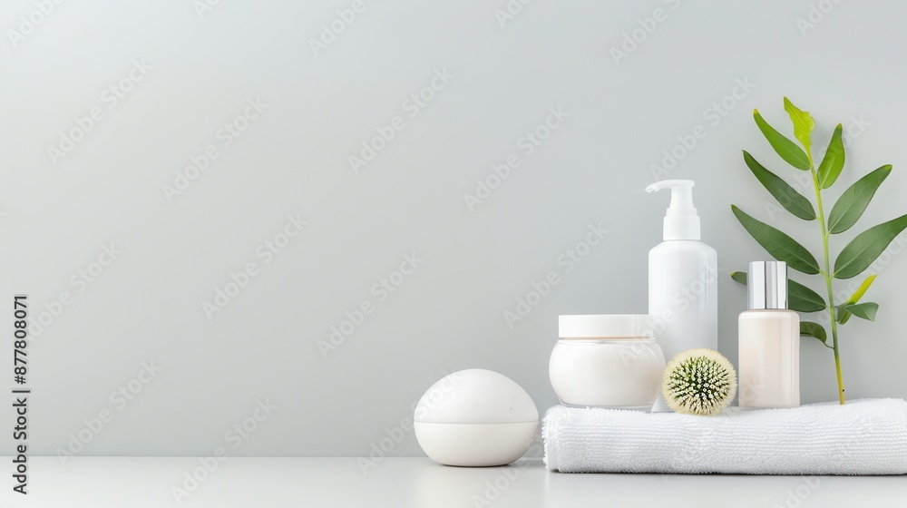 Calm beauty routine scene with peaceful elements, Prevention Beauty Tranquility, focusing on beauty and serenity Calm beauty routine scene with peaceful elements, Prevention Beauty Tranquility, focusing on beauty and serenity