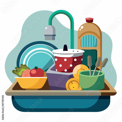 A fruit salad bowl. against a white backdrop