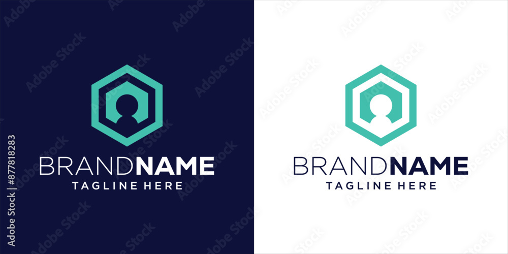 Creative Line Hexagon People Logo Design, Design Inspiration, Illustration, Vector Creative Line Hexagon People Logo Design, Design Inspiration, Illustration, Vector