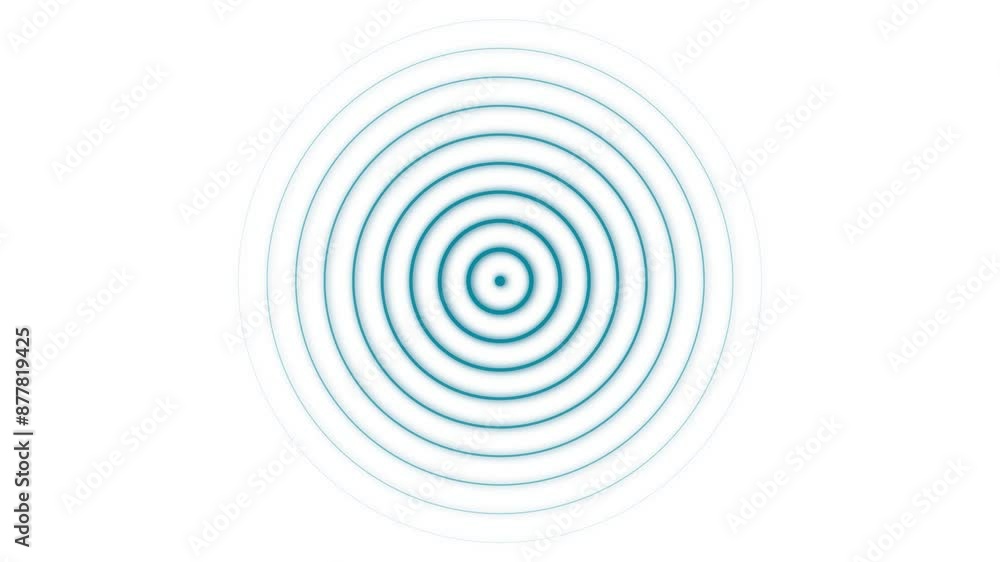 Abstract frequency radio wave signal animation and loop circle. Abstract frequency radio wave signal animation and loop circle.