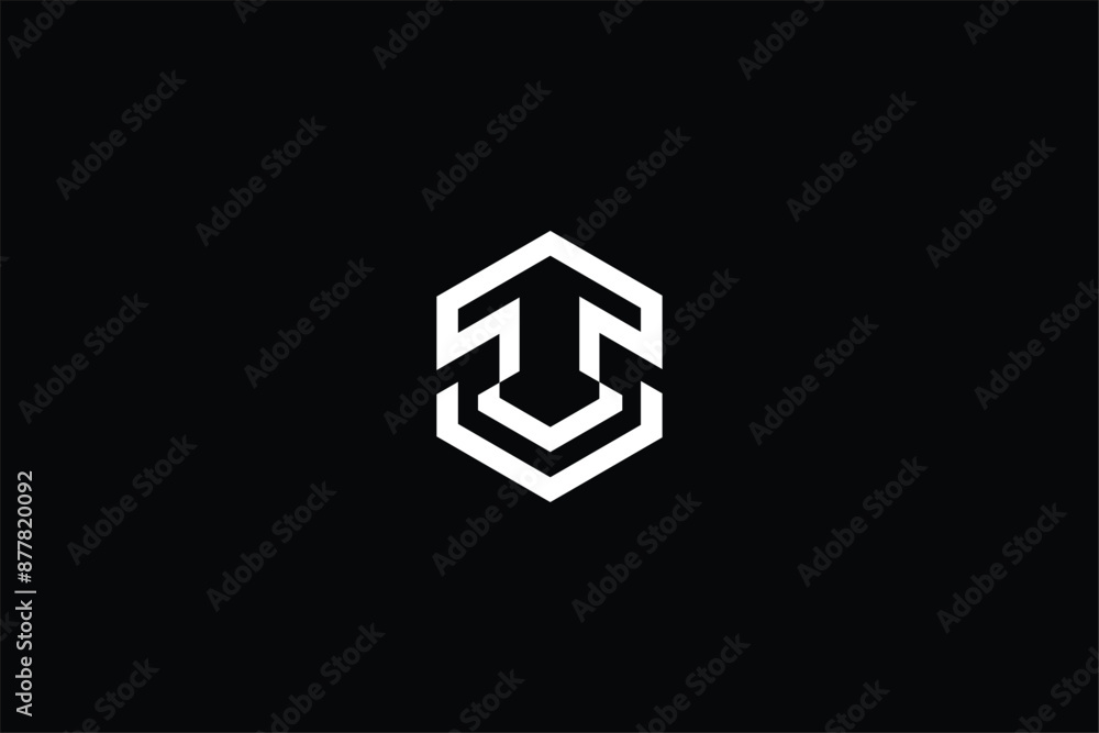 letter T arrow home icon modern abstract construction business logo, letter CT home security and safety symbol on black background letter T arrow home icon modern abstract construction business logo, letter CT home security and safety symbol on black background